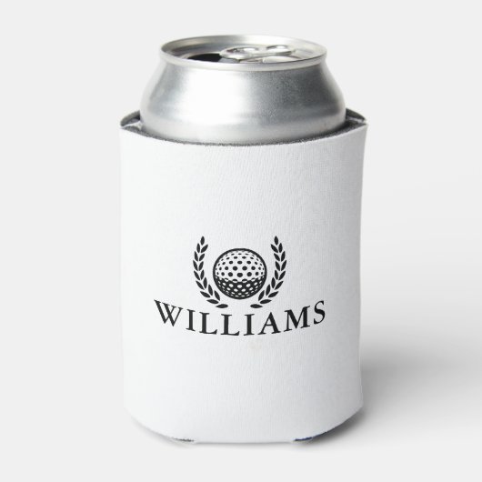 Klassiek gepersonaliseerd naammonogram blikjeskoeler (Blikje Voorkant)