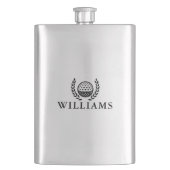Klassiek gepersonaliseerd naammonogram flacon (Voorkant)