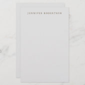 Klassiek Gepersonaliseerd Op Maat Gemaakt Minimali Briefpapier (Voorkant / Achterkant)