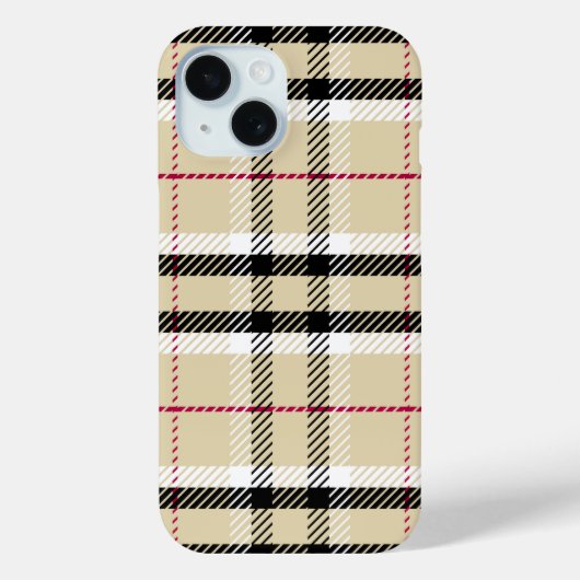 "Klassiek geruit patroon" iPhone hoesje (Achterkant)