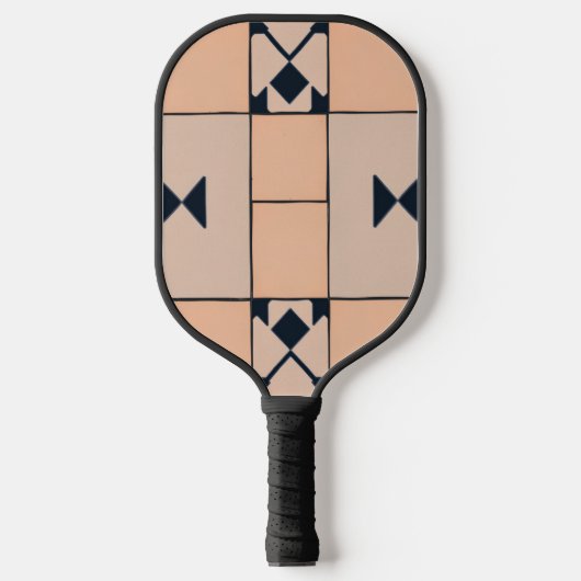 Klassiek geruit patroon pickleball paddle (Voorkant)