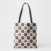 Klassiek geruit patroon tote bag (Voorkant)