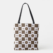 Klassiek geruit patroon tote bag (Achterkant)