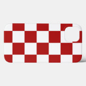 Klassiek geruit rood en wit patroon Case-Mate iPhone case (Achterkant (horizontaal))