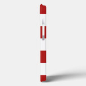 Klassiek geruit rood en wit patroon Case-Mate iPhone case (Achterkant / Links)