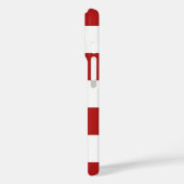Klassiek geruit rood en wit patroon Case-Mate iPhone case (Achterkant / Links)