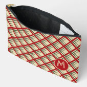 Klassiek geruit Schots geruit Monogram Ontwerp Etui (Open)