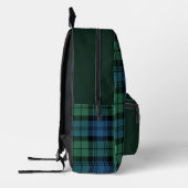 Klassiek geruite gepersonaliseerde Campbell Tartan Bedrukte Rugzak (Links)