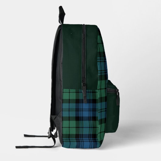 Klassiek geruite gepersonaliseerde Campbell Tartan Bedrukte Rugzak (Links)