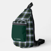 Klassiek geruite Gordon rustieke Tartan gepersonal Sling Bag (Rechterhoek)
