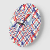 Klassiek geruite patchwork: vierkanten patroon grote klok (Hoek)