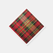 Klassiek geruite Tartan 'Joy' Calligrafie Decorati Servet (Hoek)