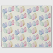 Klassiek geschilderde paaseieren cadeaupapier (Vlak)