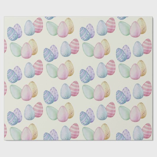 Klassiek geschilderde paaseieren cadeaupapier (Vlak)