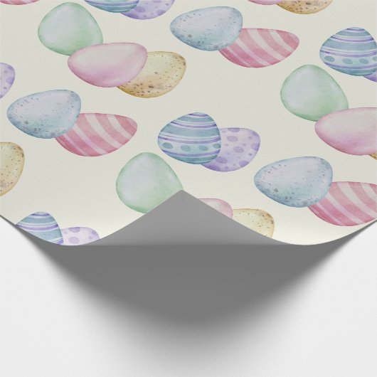 Klassiek geschilderde paaseieren cadeaupapier (Hoek)