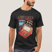 Klassiek geschoolde Retro Arcade Gamer Pixel Art T-shirt (Voorkant)