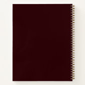 Klassiek gesigneerd schetsboek met monogram cadeau notitieboek (Achterkant)