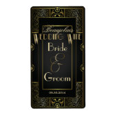  Klassiek gestreept waslabel Etiket (Voorkant)