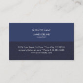 Klassiek gestructureerd blauw financieel consultan visitekaartje (Voorkant)