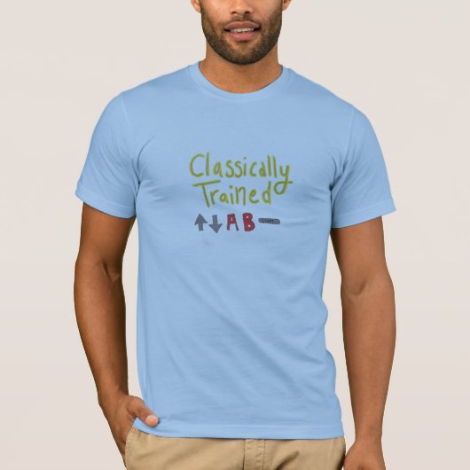 Klassiek getraind t-shirt (Voorkant)