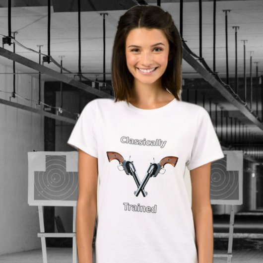 Klassiek getrainde 6 Shooter t-shirt
