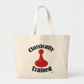 Klassiek getrainde bordspel versie Art Slogan Grote Tote Bag (Voorkant)