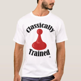 Klassiek getrainde bordspel versie Motto T-shirt