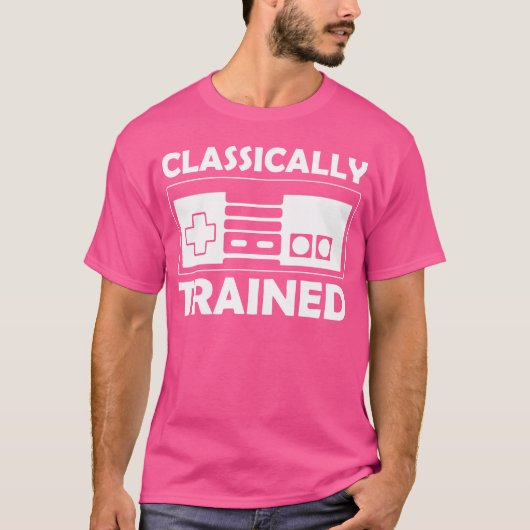 Klassiek getrainde Game funny T-shirt (Voorkant)