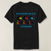 Klassiek getrainde video arcade spel Retro 80s T-shirt (Design voorkant)