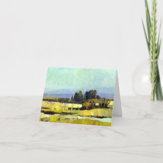 Klassiek gevouwen Notecard Bedankkaart