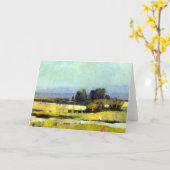 Klassiek gevouwen Notecard Kaart (Gele Bloem)