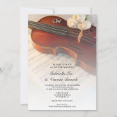 Klassiek geweld en witte rozen huwelijk kaart (Voorkant)