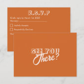 Klassiek Geweldig Eenvoudig Westers Modern Trouwen RSVP Kaartje (Voorkant / Achterkant)