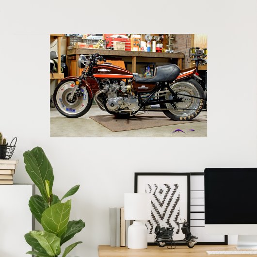 Klassiek Gewijzigd Z1 Dragbike-Poster tot 60 x 40  Poster (Thuiskantoor)