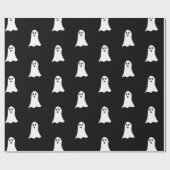 Klassiek Ghost Wrapping Paper (zwart) Cadeaupapier (Vlak)