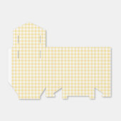 Klassiek Gingham Kanariegeel Bedankdoosjes (Uitgevouwen)