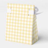 Klassiek Gingham Kanariegeel Bedankdoosjes (Achterkant)
