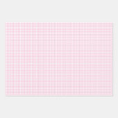 Klassiek Gingham Licht Roze Inpakpapier Vel (Voorkant 3)