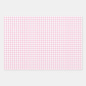 Klassiek Gingham Licht Roze Inpakpapier Vel (Voorkant)