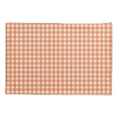 Klassiek Gingham Oranje Kussensloop (Achterkant)