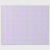Klassiek Gingham Zacht Lavendel Cadeaupapier (Vlak)