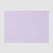 Klassiek Gingham Zacht Lavendel Tissuepapier (Voorkant)