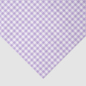 Klassiek Gingham Zacht Lavendel Tissuepapier (Detail)