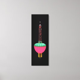 Klassiek gloeiend enkelvoudig bubbellicht voor de canvas afdruk