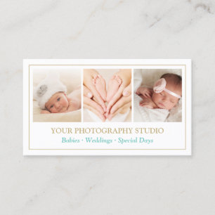 Klassiek Gold Colour Lijst Photo Collage Showcase Visitekaartje