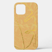 Klassiek Gold Leaf Ocher Elegant Patroon Case-Mate iPhone Case (Achterkant)