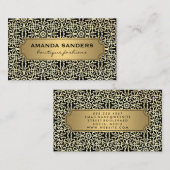 Klassiek Gold Lijst sierpatroon Visitekaartje (Voorkant / Achterkant)