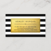 Klassiek Golden Label met zwarte witte strepen (Achterkant)