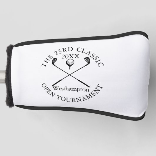Klassiek golftoernooi-evenement golfheadcover (Voorkant)
