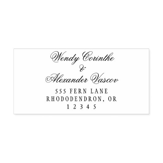 Klassiek Gotisch retouradres Zelfinktstempel Zelfinktende Stempel (Design)